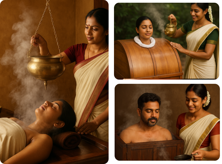 swedana karma – ayurvedic herbal steam therapy smj therapy centre